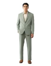 Arrow Men’s Tailored Fit Solid Two Piece Suit