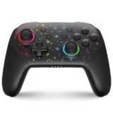 NITHO COSMOS Wireless Controller for PC, Windows, Switch, iOS, Android, Gaming Gamepad with Dynamic RGB Lights | 6-Axis Motion Sensor | Programmable Turbo | Dual Vibration | Lightweight