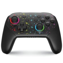 NITHO COSMOS Wireless Controller for PC, Windows, Switch, iOS, Android, Gaming Gamepad with Dynamic RGB Lights | 6-Axis Motion Sensor | Programmable Turbo | Dual Vibration | Lightweight
