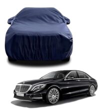 Sulfar 100% Water Resistant Car Body Cover Compatible with Mirror for Audi A3 (Triple Stitched, Full Bottom Elastic, Navy Blue)