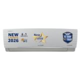 Lloyd 1.5 Ton 3 Star Inverter Split AC, 2026 New Star Rated (6 in 1 Convertible, Cools Up To 54°C, Turbo Cool, Installation Check, Clean Filter Indication, 100% Copper, White (GLS18I3AGGSC)