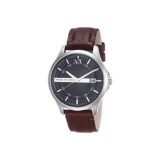 Armani Exchange Mens Analogue Leather Watch – AX2133I (Blue_Free Size)