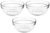 Amazon Brand – Solimo Glass Bowls set (3 pieces, 1080ml)| Transparent