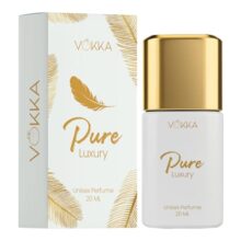Vokka Pure Luxury Long Lasting Unisex Perfume 20ml | Eau de Parfum | Perfume for Man & Woman | Premium Fragrance Pocket Perfumes | Gifts for Him & Her | Fresh Fruity & Vanilla Notes