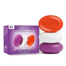 BELLAVITA Perfume Bathing Soap Bar for Women 3 x 100Gm with Pure Glycerin for Glowing Skin | Paraben Free (Woman Soap)