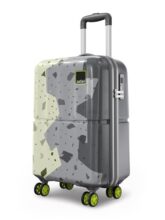 Safari Tazzo 8 Wheels 55cm Cabin Size Trolley Bag, Hard Case Polycarbonate, 360º Wheeling Small Carry-on Luggage, Suitcase for Travel, Trolley Bags for Travel, Printed