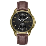 Kenneth Cole Quartz Multifunction Black Dial Brown Leather Strap Watch for Men – KCWGF0015901MN