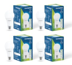 Crompton Param 22W Round B22 LED Cool Day Light pack of 4
