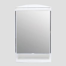 URBAN CHOICE Plastic Saffire Mirror Cabinet For Home And Living Polypropylene Wall Shelf(Number of Shelves – 6, White)