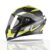 Tvs Racing Anti Matter Full Face Helmet For Bike & Motorcycle Riders-Dot & Isi Certified-Lightweight Abs Shell, Uv Resistant-Ventilated Comfort Liner, Quick-Release Visor & Chin Strap (Neon/Xl)