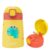 rabitat Milo Stainless Steel Water Bottle 350ml | 2 Year Brand Warranty | BPA Free | Leakproof Steel Sipper Bottle for Kids | Flip Lock Lid with Straw | Easy Carry Handle | Dino Dash