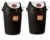 Aristo Swing Lid Garbage Waste Dustbin With Metal Side Handle 80 Ltr (Black/Black) Pack Of 2