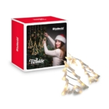 Goldmedal Twinkle LED String Light | 12 Ft Decorative Light with 6 Small Star & 6 Large Trees | Warm White (3000K) | Festive Lights for Diwali, Christmas & Home Decoration