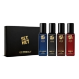 Set Wet Luxury Perfume Gift Set | Perfume for Man | 4x18ml | Gifts for Men | Woody, Amber, Musk Premium Fragrance Scent