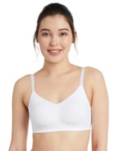 Amazon Brand – Symbol Women’s Cotton Stretch Non Padded Wire Free Full Coverage Lift Up Bra (BRA-02 Cont_White_34C)