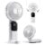 Gockera Portable Fan, 4200Mah Battery Operated Fan, 5 Speeds&Digital Display, Makeup Fans For Women With Base, 180°Foldable 3In1 Handheld/Neck/Desk Fan For Outdoor Indoor,Ultra Quiet (White)