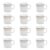 Larah by BOROSIL Elega Opalware Mug, Set of 12 Tea/Coffee Mugs, 180 ml Each, Microwave & Dishwasher Safe, Bone-Ash Free, Crockery Set Ideal for Daily Use & Gifting, White