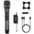 Digimore Wireless Microphone| 6Hrs Battery | 160Ft Range | Type-C Charging | Built-In Display |2400 Mhz Cordless Mic For House Parties, Outdoor Party, Singing, Classroom, Church (D-340)