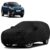 Sulfar 100% Water Resistant Car Body Cover Compatible with Mirror for Mahindra XUV 400 (Triple Stitched, Full Bottom Elastic, Black)