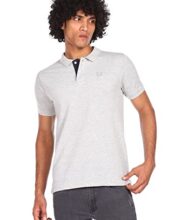 Arrow Men’S Classic Solid Half Sleeve Regular Fit Cotton Polo T-Shirt (Ascbts3539_Light Grey_Xl)