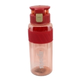 Attro Active Sports 1000ml Water Bottle with Flip Top Lid & Easy to Carry Handle ML Marking Mention for Daily Water Intake BPA Free Leak Proof – Red