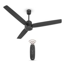 Havells FAB BLDC Ceiling Fan 1200 mm (Made In India), 380 RPM, Savings Upto 65%, Reverse Rotation, 4 Modes (Boost,Sleep,Breeze,Mop), Low Wattage 30 W, Low Noise, Air Flow:235 CMM, 3Y Warranty, Black