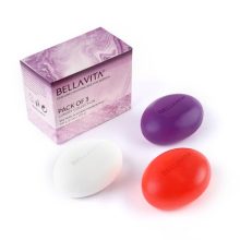 BELLAVITA Perfume Bathing Soap Bar for Women 3 x 100Gm with Pure Glycerin for Glowing Skin | Paraben Free