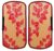 Kuber Industries Leaf Design Pvc 2 Pieces Fridge/Refrigerator Handle Cover (Gold & Red) Ctktc33598