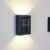 Patio Planet Solar Wall Light Exterior Porch Lights Fence Fixture Deck Patio Decor Water Resistant Modern Sconce for Outdoor Backyard Garden. (1)