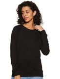 Amazon Brand – Symbol Women’s Sweatshirt (AW18WNSSW01_Jet Black_Large)