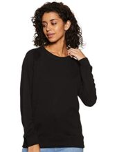 Amazon Brand – Symbol Women’s Sweatshirt (AW18WNSSW01_Jet Black_Large)