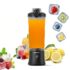 Amazon Basics Portable Blender | 350/500 ml Jar | USB Charging | Battery Operated and Rechargeable | 6 Stainless Steel Blades | 2×2000 mAh Batteries | 1 Year Warranty