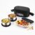 CELLO Double Treat Set of 3 Pcs Lunch Box for Office Use with Jacket Black | 2 x300ml Stainless Steel Containers, 1 x Oval Container| Lightweight Leakproof Airtight Tiffin Box Case For School & Travel
