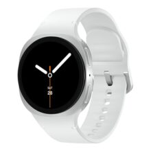 Samsung Galaxy Watch8 (44mm, Bluetooth, Silver) with 3nm Processor | Dual GPS | Sapphire Glass & Armor Aluminum | 5ATM & IP68 | BP, ECG, IHRN & Vascular Load Monitoring | Anti-oxidant Index