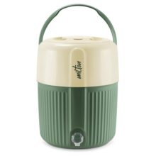 Milton Kool Pristine 22 Insulated Plastic Water Jug, 19 litres, Green | Food Grade | Easy to Carry | BPA Free