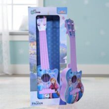 Kriiddaank Frozen Theme Guitar (Small) for Kids- 4 String Mini Fingerstyle Musical Instrument – Short Scale Acoustic Toy Guitar – Best Educational Birthday Gift for Boys & Girls 3+ Years, Turkish Blue