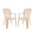 Cello Ultra Chair Set Of 2, Matte Beige | Unbreakable, Durable & Strong |Blended Pp Material, Easy To Clean |Plastic Chair For Living Room, Home & Office | 3 Years Warranty – Manufacturing Defects
