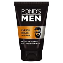Pond’S Men Energy Bright Anti-Dullness Facewash With Coffee Bean, 100 G