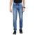 CAHOOT Men’s Classic Blue Light-Washed Regular Fit Denim Jeans, Elasticated Hem Drawstring Mid-Rise Stretchable Cotton Denim Jeans Crafted with Comfort Fit