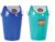 ARISTO Swing Lid Garbage Waste Dustbin with Metal Side Handle 25 LTR (Green & Blue) COMBO