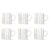 Borosil Classic Sintra 6 Pcs Tea n Coffee Borosillicate Glass 210 ml Mug Set | Microwave Safe | Scratch Resistance | Lightweight | for Chai, Green Tea, Milk