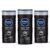 Nivea Active Clean Body Wash With Active Charcoal, Shower Gel For Body, Face & Hair, 250Ml (Pack Of 3)