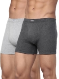 Levi’s Men’s Cotton BOXER BRIEF (Pack of 2) (PR8258BB_Lt G mel Dk G mel_M_Lt. Grey Melange,Dk. Grey Melange_M)