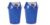 Aristo Plastic Swing Lid Dustbin With Side Handle 80 Ltr Blue & Blue Pack Of 2