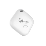 Wireless Gold Air Tag for Apple with Loud Buzzer, Works with Apple Find My(No App Required), Worldwide Tracking for Keys, Wallets, Luggage, Pets and More, No Sim Needed, Replaceable Battery(White)