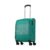 Aristocrat Duralite Soft Case Cabin (Small) 8-Wheel Trolley Bag, Teal Blue | Zipper Expander, Front Pocket, Durable Polyester Case, Combination Lock, Compact Travel Luggage, 3-Year Global Warranty