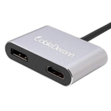 Cabledeconn F0308 2 in 1 Type-C Male to 4K HDMI/DP Female USB-C Converter