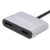 Cabledeconn F0308 2 in 1 Type-C Male to 4K HDMI/DP Female USB-C Converter