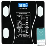 Pivalo Digital Weighing Scale for Body Weight with Bluetooth & BMI Monitoring | Smart Scale, LCD Display, 180 Kg Capacity, Weighing Machine for Home (Black, 1 Year Warranty)