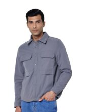 Qube By Fort Collins Shacket for Men – Stylish & Trendy Shirt-Style Jacket Outerwear for Men